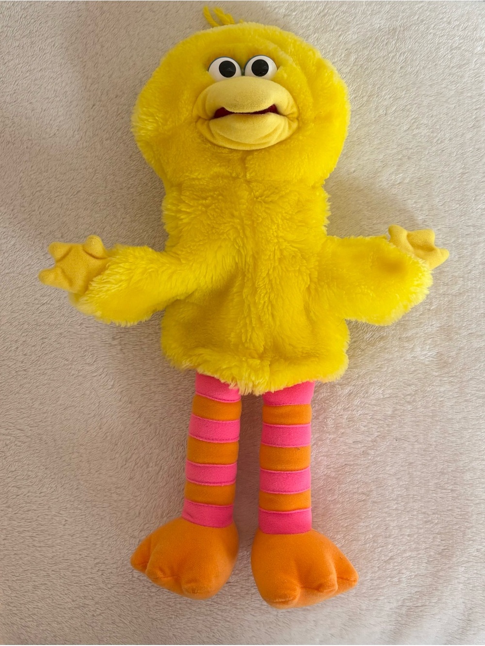 Vintage 90s Applause Big Bird Hand Puppet Plush Jim Hensen Sesame Street